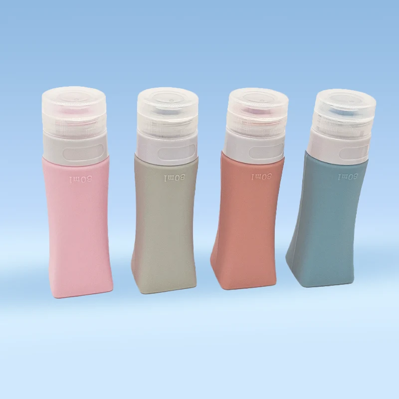 Set di bottiglie in silicone di grado alimentare