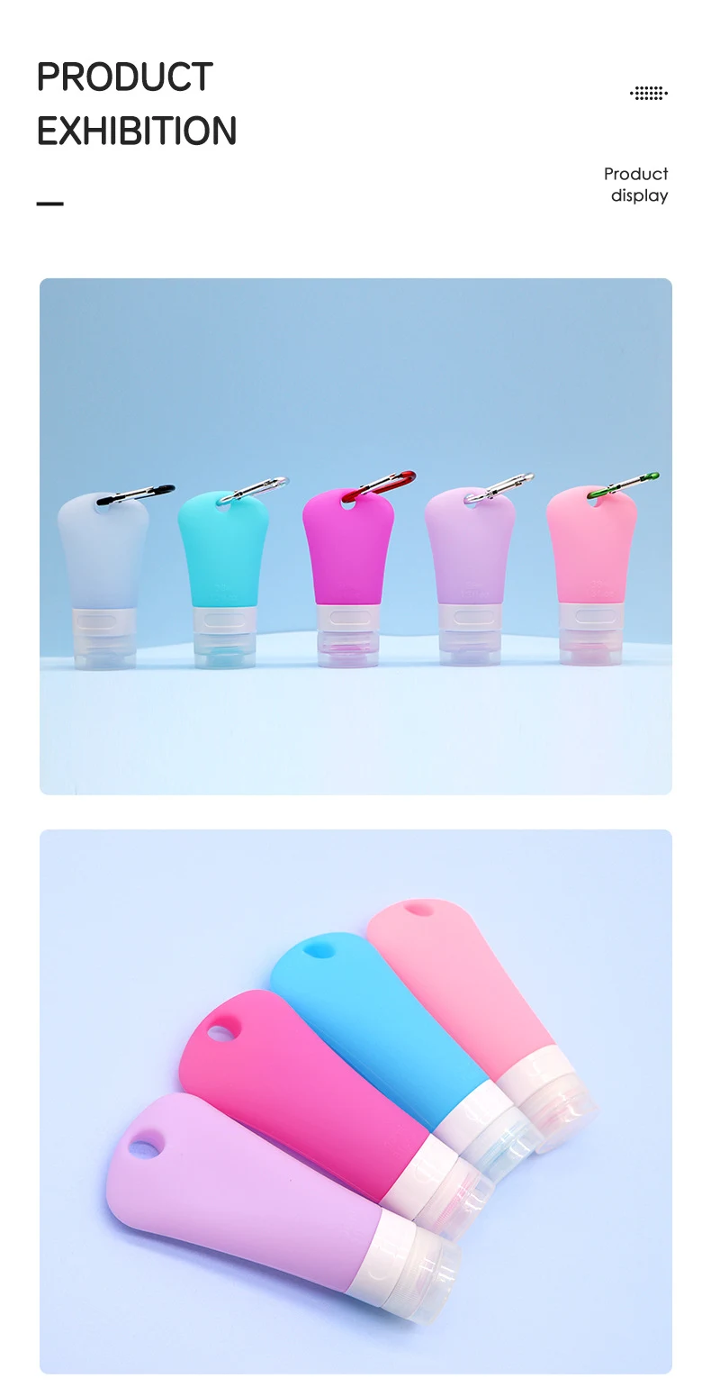 60ml Translucent Hole Shaped Silicone Travel Bottle