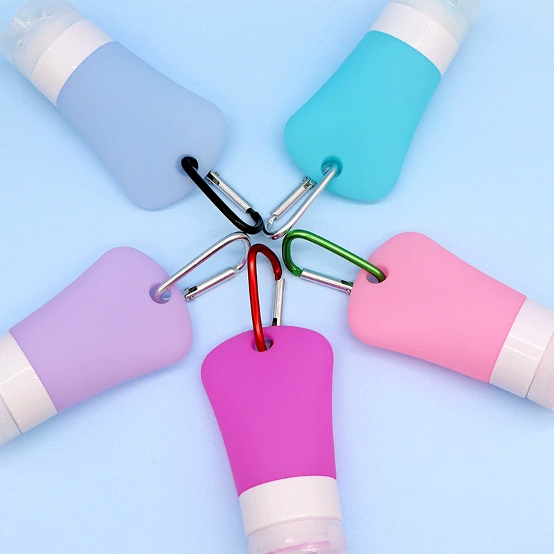 60ml Translucent Hole Shaped Silicone Travel Bottle